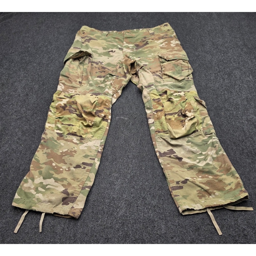 US Military Cargo Pants Mens Large Short Multicam OCP Tactical Ripstop Trousers